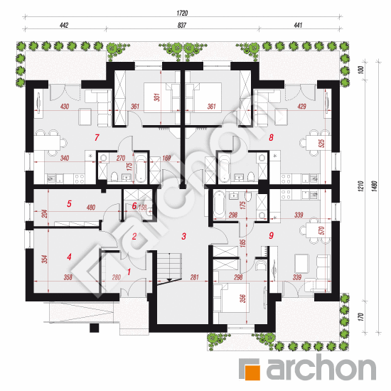 Dom przy plantach 11 | rzut parteru