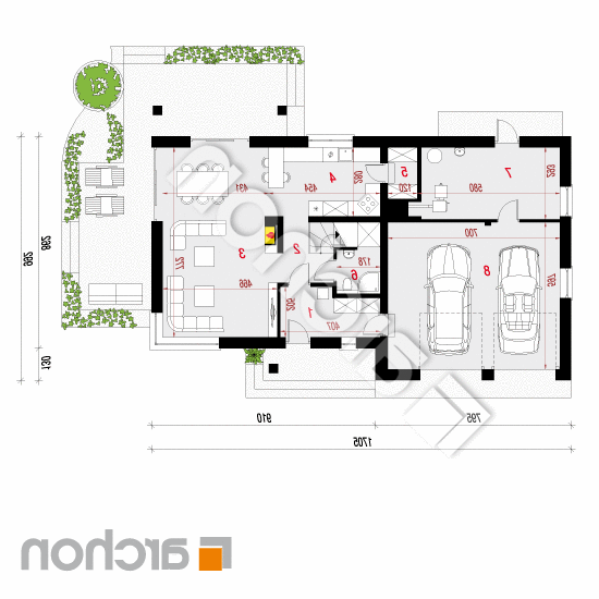 Dom w idaredach 6 (G2) | rzut parteru