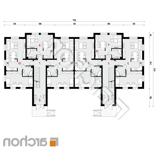 Dom nad bulwarem 23 | rzut parteru