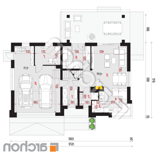 Dom w goździkowcach 4 (G2) | rzut parteru