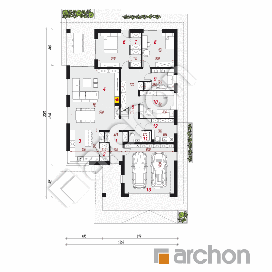 Dom w renklodach 7 (G2) | rzut parteru