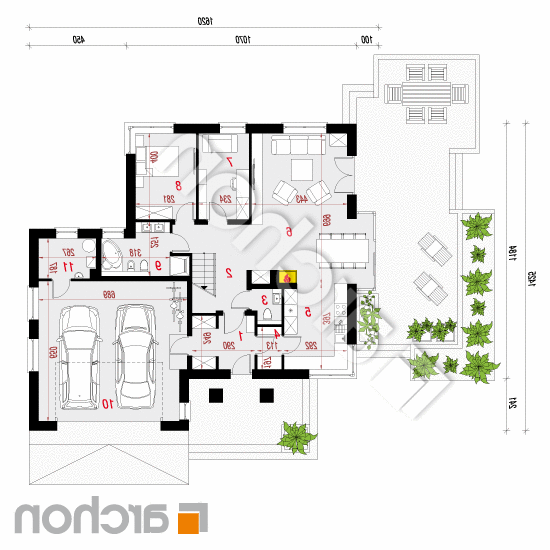 Dom w rukoli 5 (G2N) | rzut parteru