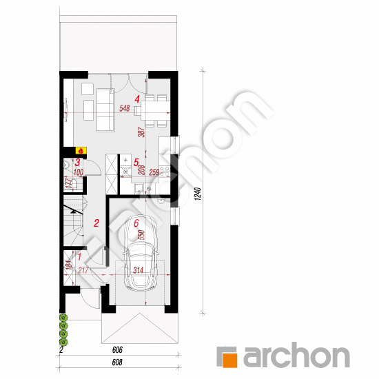 Dom w riveach 5 (GB) | rzut parteru