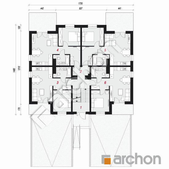 Dom przy plantach 11 (P) | rzut parteru