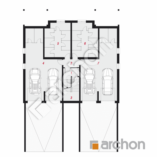 Dom przy plantach 11 (P) | rzut piwnic