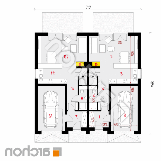 Dom pod miłorzębem 11 (GR2) | rzut parteru