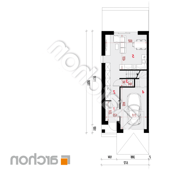 Dom w ribesach 3 (GB) | rzut parteru