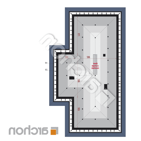 Dom w araukariach (G2) | rzut poddasza