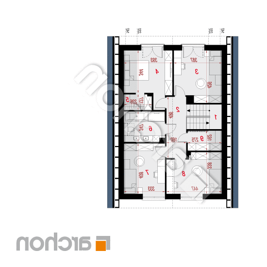 Dom w malinówkach 31 (GE) OZE | rzut poddasza