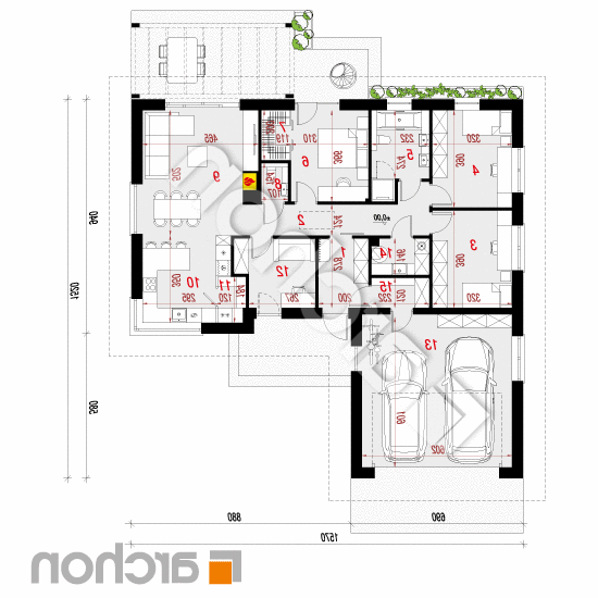 Dom pod jarząbem 26 (G2) | rzut parteru