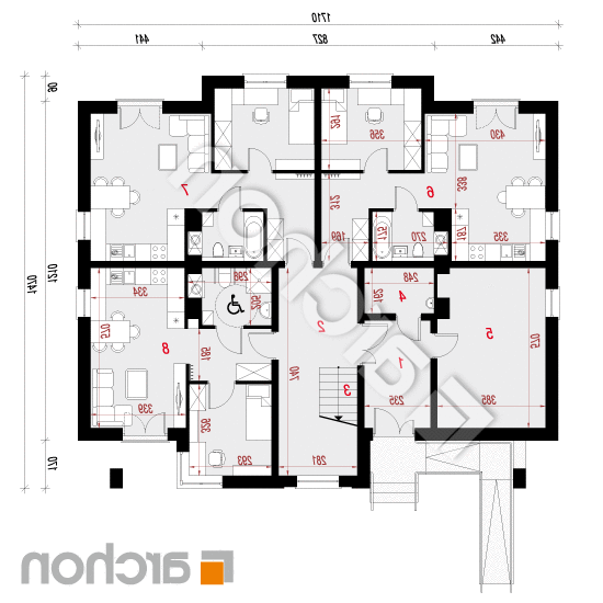 Dom przy plantach 3 | rzut parteru