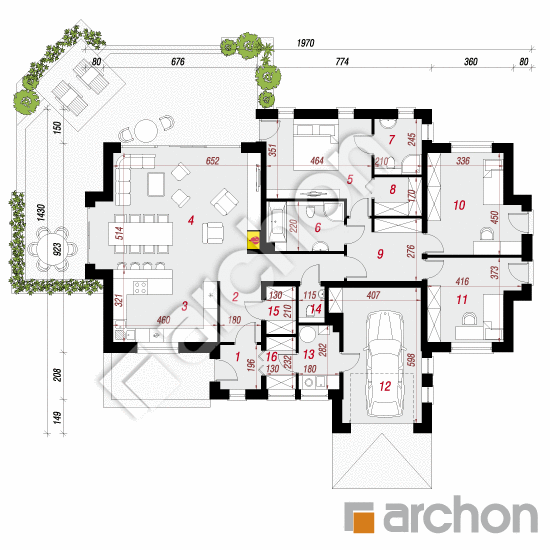 Dom w parrocjach ver.2 | rzut parteru