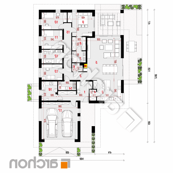 Dom w nigellach 4 (G2) | rzut parteru