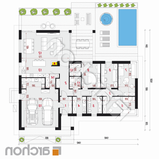 Dom w nemezjach 2 (G2E) OZE | rzut parteru