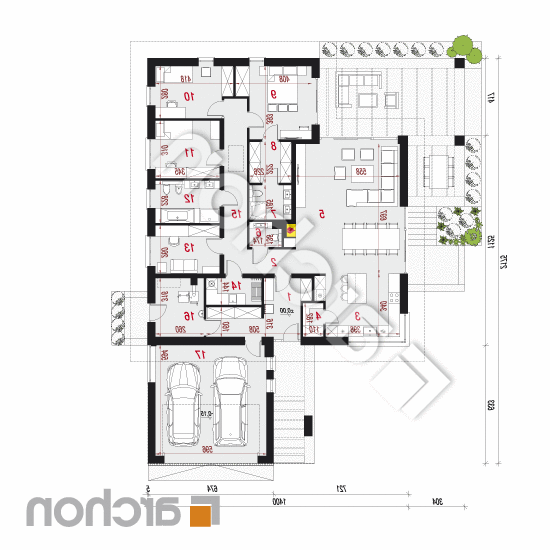 Dom w nigellach 2 (G2) | rzut parteru