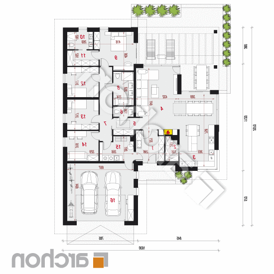 Dom w przebiśniegach 4 (G2) | rzut parteru