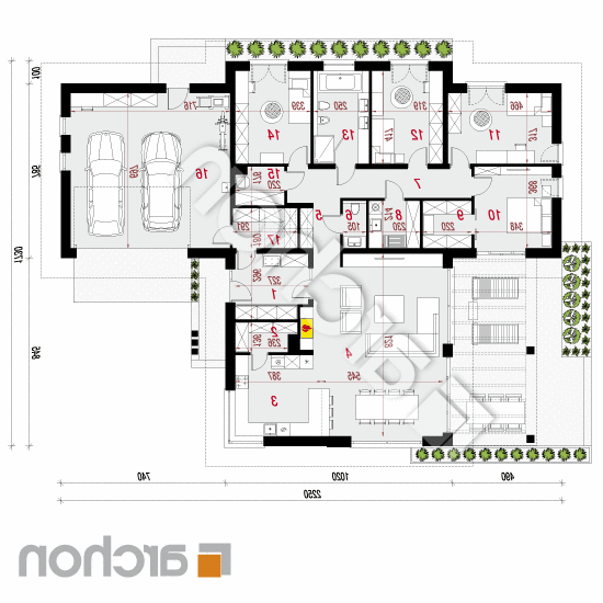 Dom w przebiśniegach 12 (G2) | rzut parteru