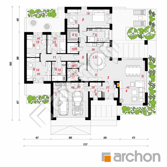 Dom w aromach 4 (G2E) | rzut parteru