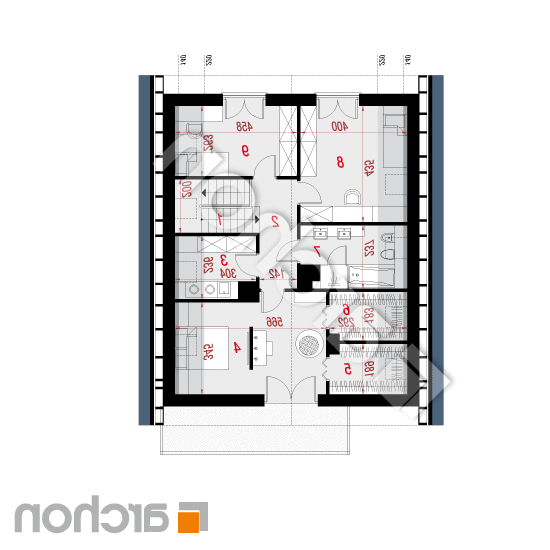 Dom pod hikorą 3 | rzut poddasza