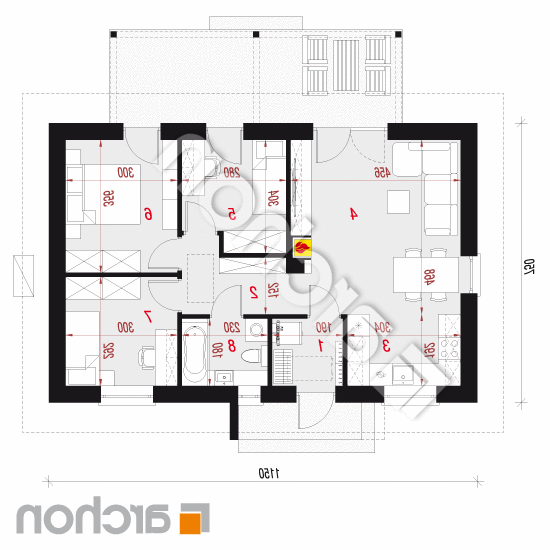 Dom w kruszczykach 3 (AE) OZE | rzut parteru