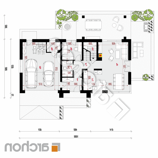 Dom w stokłosach (G2) | rzut parteru