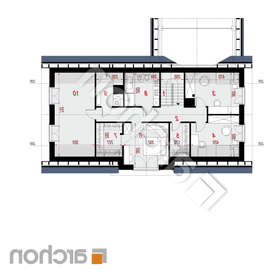 Dom w stokłosach (G2) | rzut poddasza