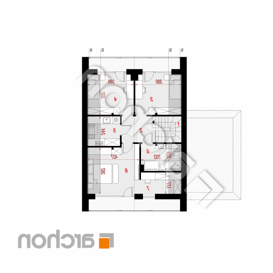 Dom w szkarłatkach 3 (GE) OZE | rzut poddasza