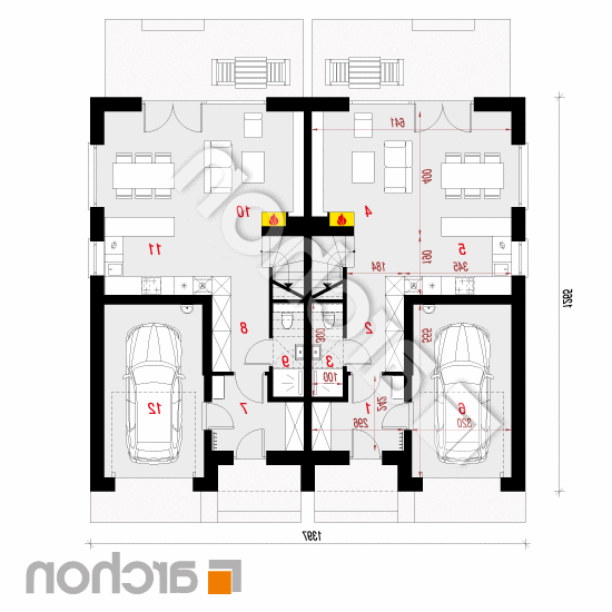 Dom pod miłorzębem 19 (GR2A) | rzut parteru