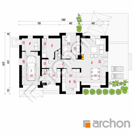 Dom w lobeliach 5 | rzut parteru