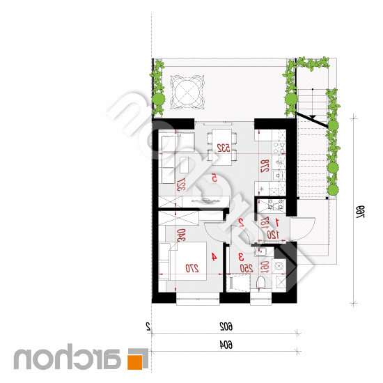 Dom w omanach 3 (R2BE) | rzut parteru