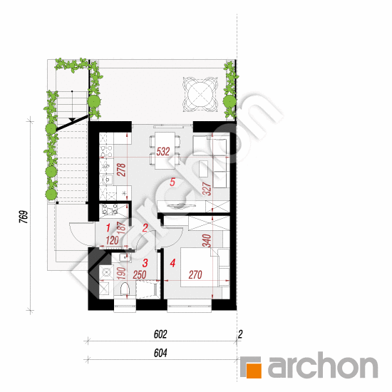 Dom w omanach 3 (R2BE) | rzut parteru