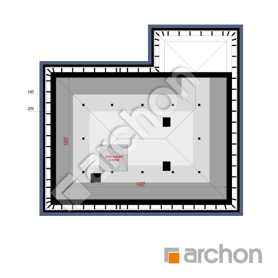 Dom w żonkilach (W) | rzut poddasza