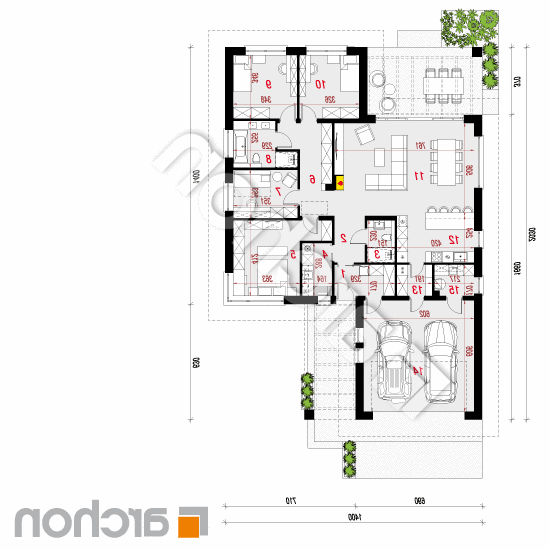 Dom w kamasjach 2 (G2) | rzut parteru