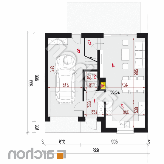 Dom w bylicach 2 (S) | rzut parteru