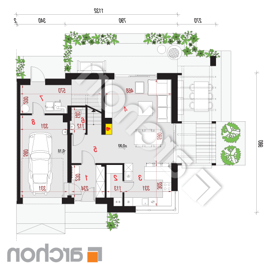 Dom w faworytkach 2 (B) | rzut parteru