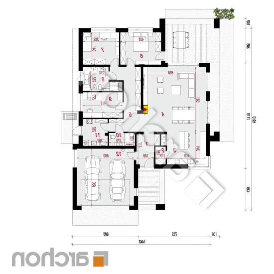 Dom w renklodach 8 (G2) | rzut parteru