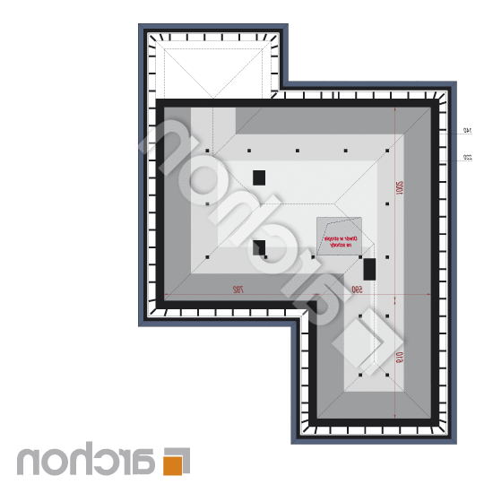 Dom w żonkilach (G2) | rzut poddasza