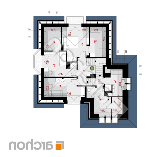 Dom pod wiązowcem (N) ver.2 | rzut poddasza