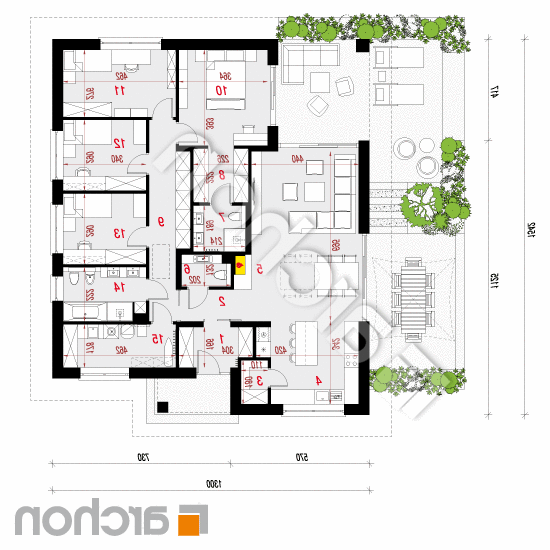 Dom w nigellach 3 | rzut parteru