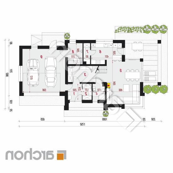 Dom w zdrojówkach 7 (G2) | rzut parteru