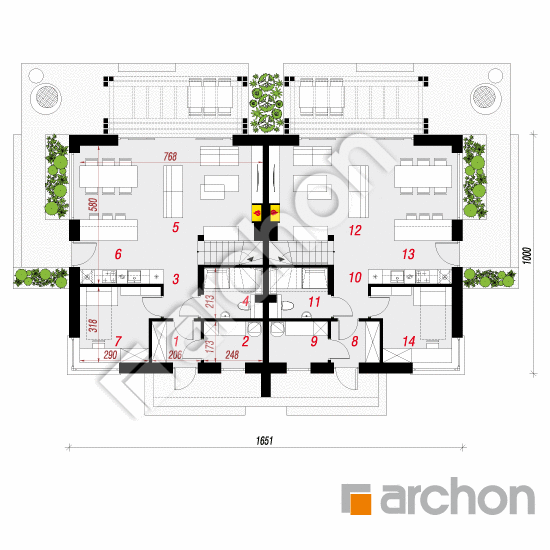 Dom w krynkach 2 (R2) | rzut parteru