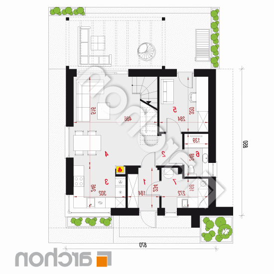 Dom - Miniaturka 4 | rzut parteru