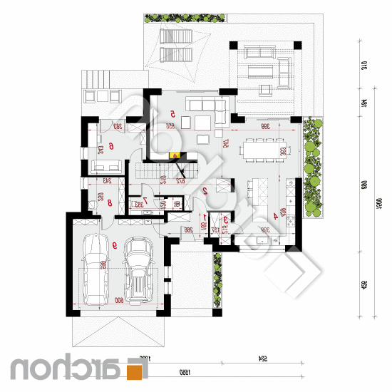 Dom w maciejkach 4 (G2) | rzut parteru