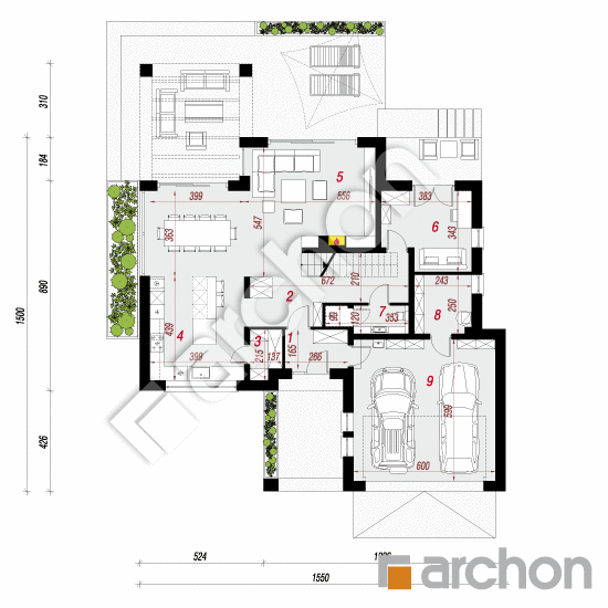 Dom w maciejkach 4 (G2) | rzut parteru