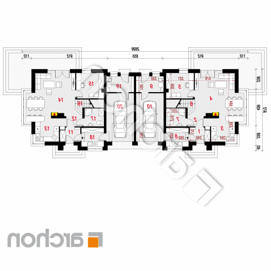 Dom w kardamonie 2 (R2) | rzut parteru