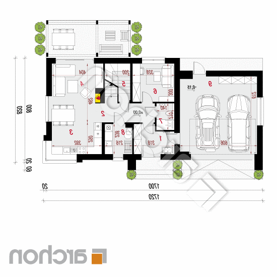 Dom w zielistkach 12 (G2) | rzut parteru