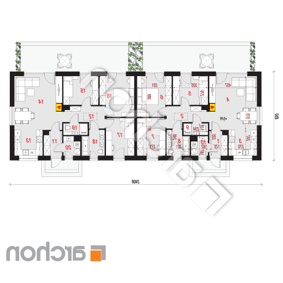 Dom w kruszczykach 10 (R2) | rzut parteru