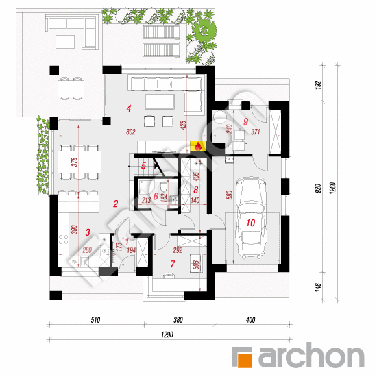 Dom w karisjach 2 | rzut parteru