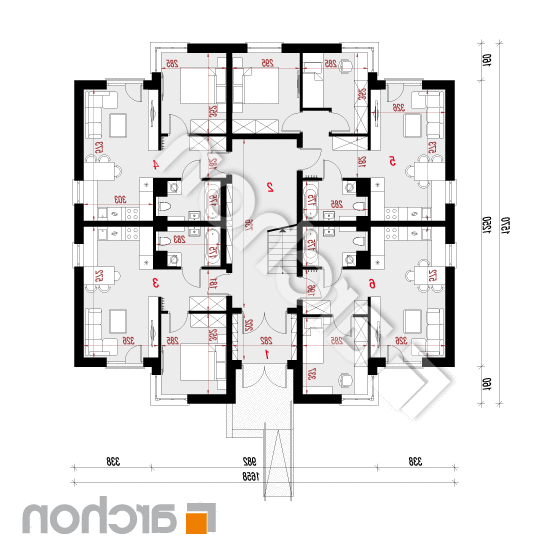 Dom przy plantach 9 | rzut parteru