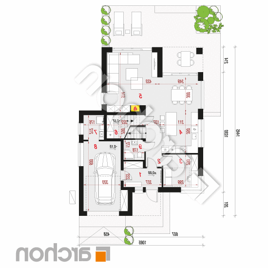 Dom w brabantach 2 (GE) OZE | rzut parteru